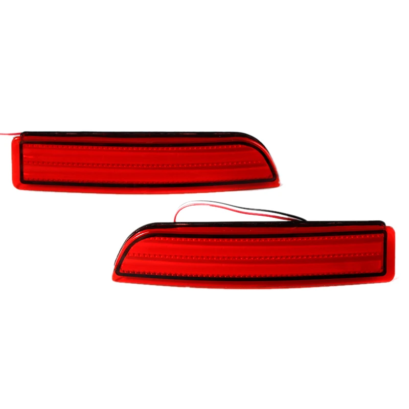 2X Car Led Tail Light Parking Brake Rear Bumper Reflector Lamp For