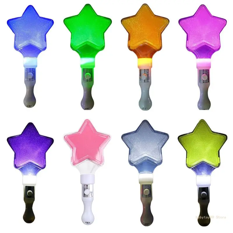 

Y4UD Kids Night Light LED Sticks PVC Night Lamp Star Shaped Lights Holiday Gift