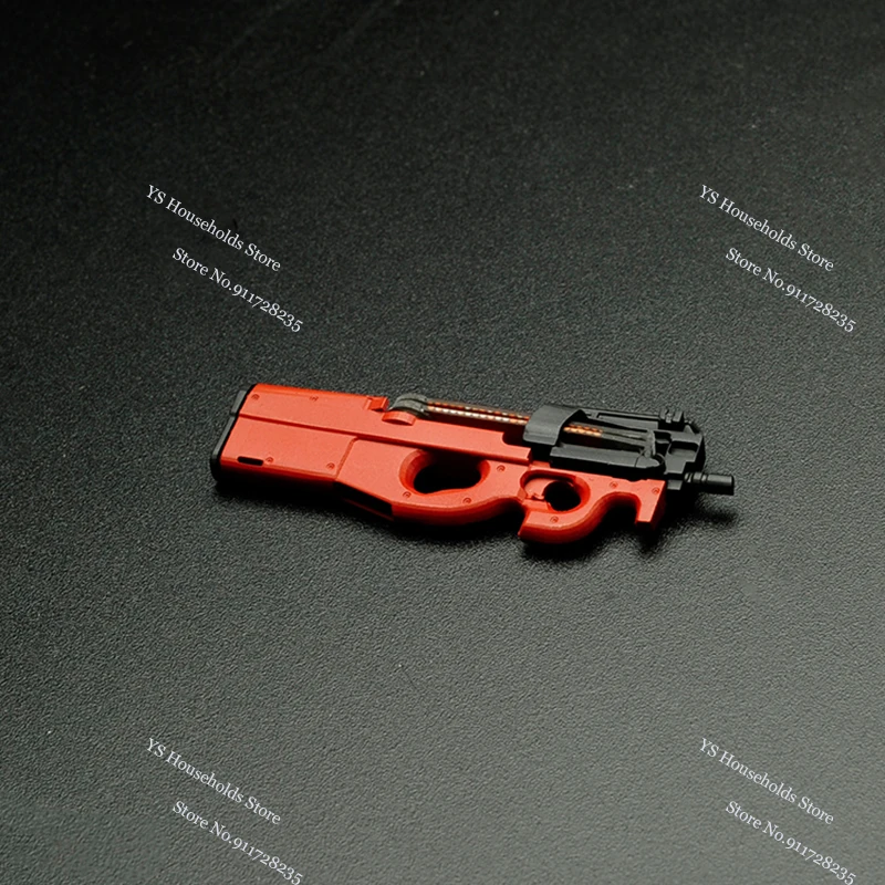 3 Colors 1/12 P90 Mini Handsome Weapon Gun Static Model Toys