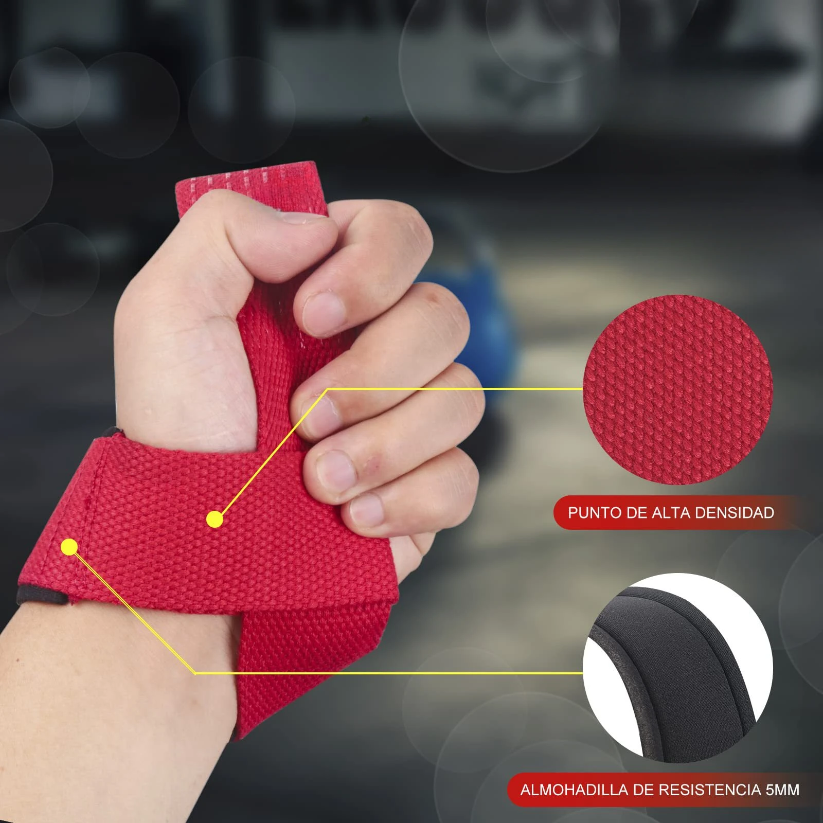 Anti-Slip Weightlifting Wrist Straps 3