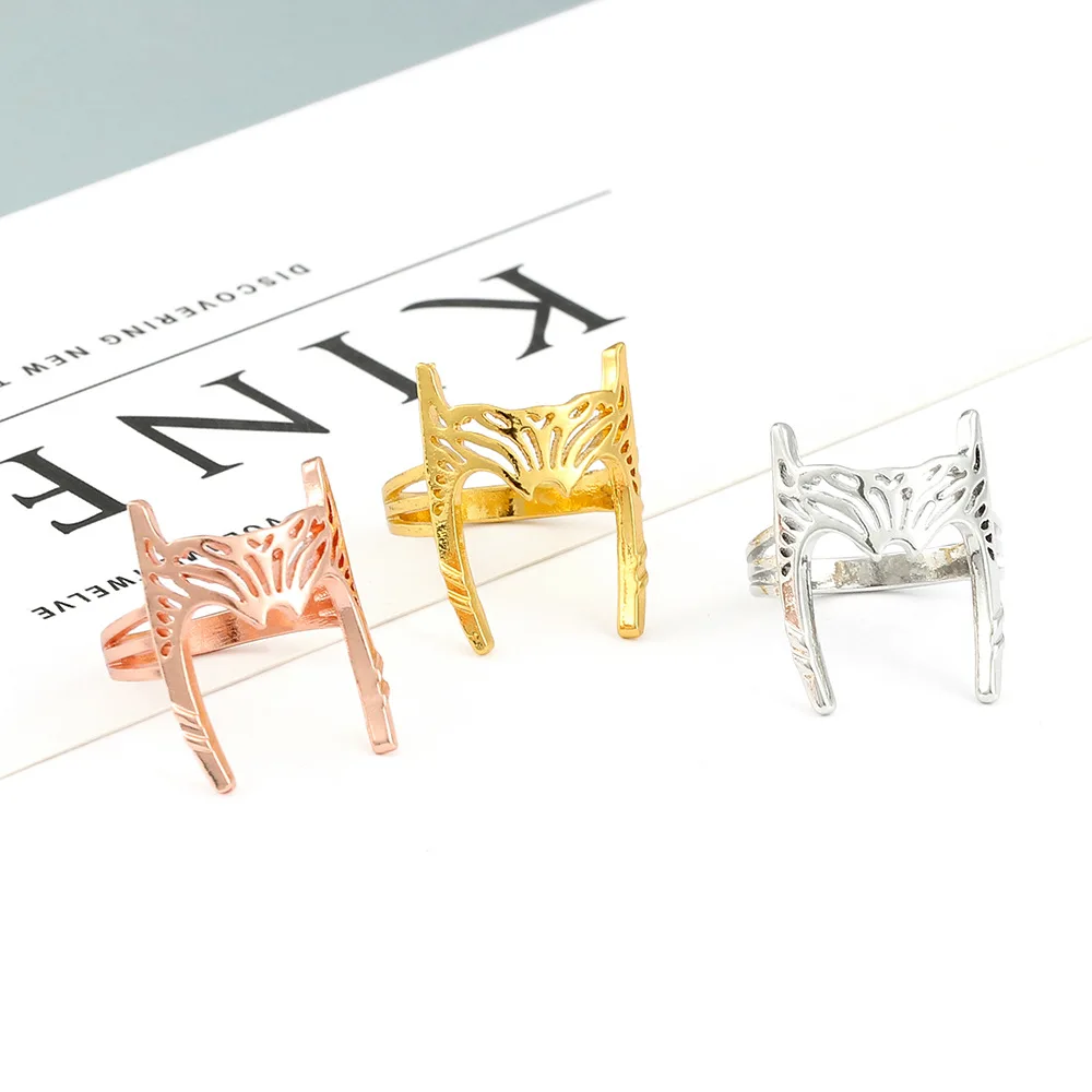 

MINISO Movie Superhero Wanda Django Maximoff Cosplay Accessories Props Alloy Ring Metal Jewelry Unisex Gift