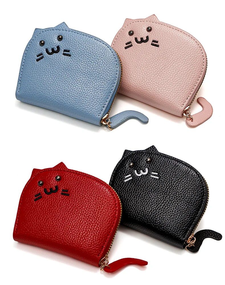 Women's Compact Cartoon Cat Wallet description 17