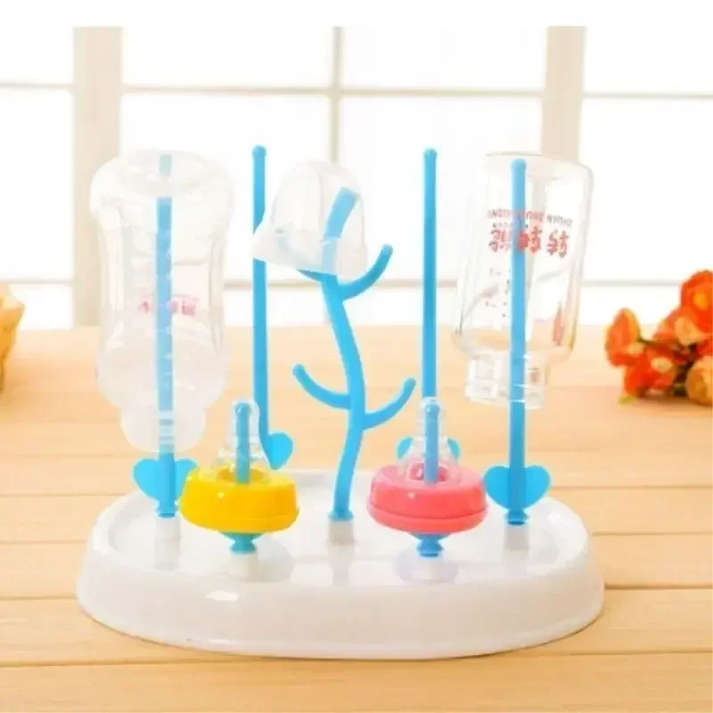 Description Picture 2 of itemHousehold Small Simple Baby Bottle Drying Rack Multifunctiona Tree Shape Secure Milk Bottle Dry Airing Shelves Storage Organizer