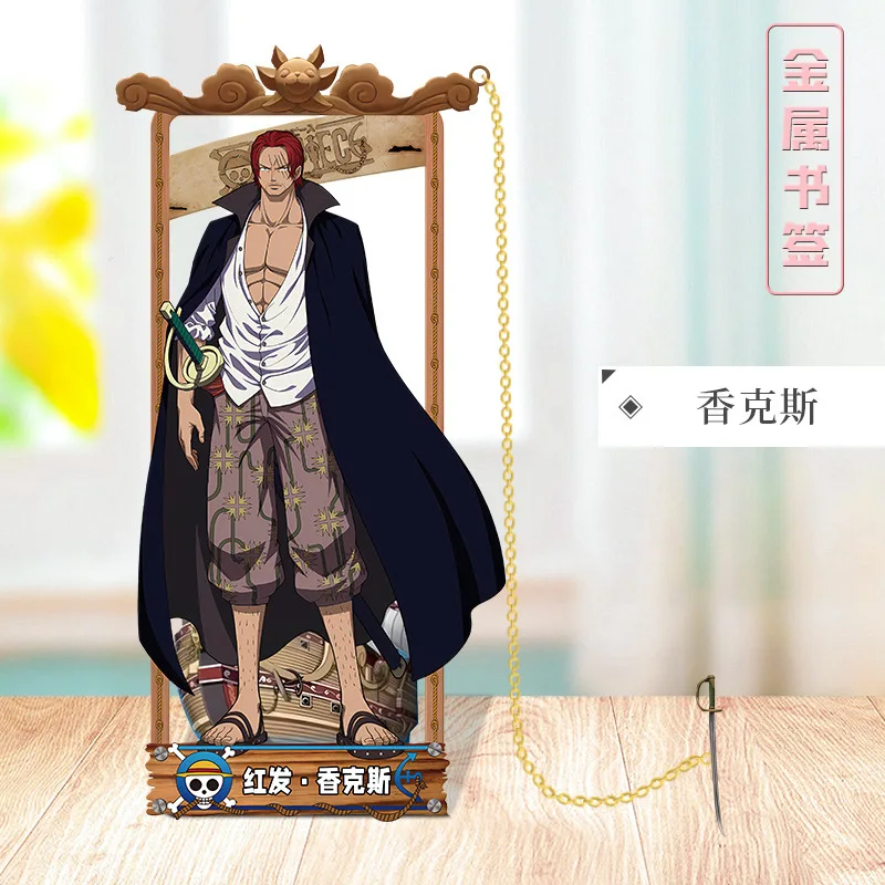 ONE PIECE Metal Bookmarks with Various Cartoon Characters for Cosplay Fans one piece anime figure