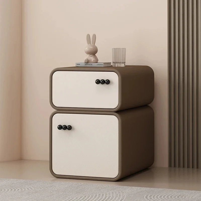 

Minimalist Retro Nightstand White Nordic Modern Mesa Lateral Bedside Table Bedroom Dressers Mesitas De Noche Miniature Furniture