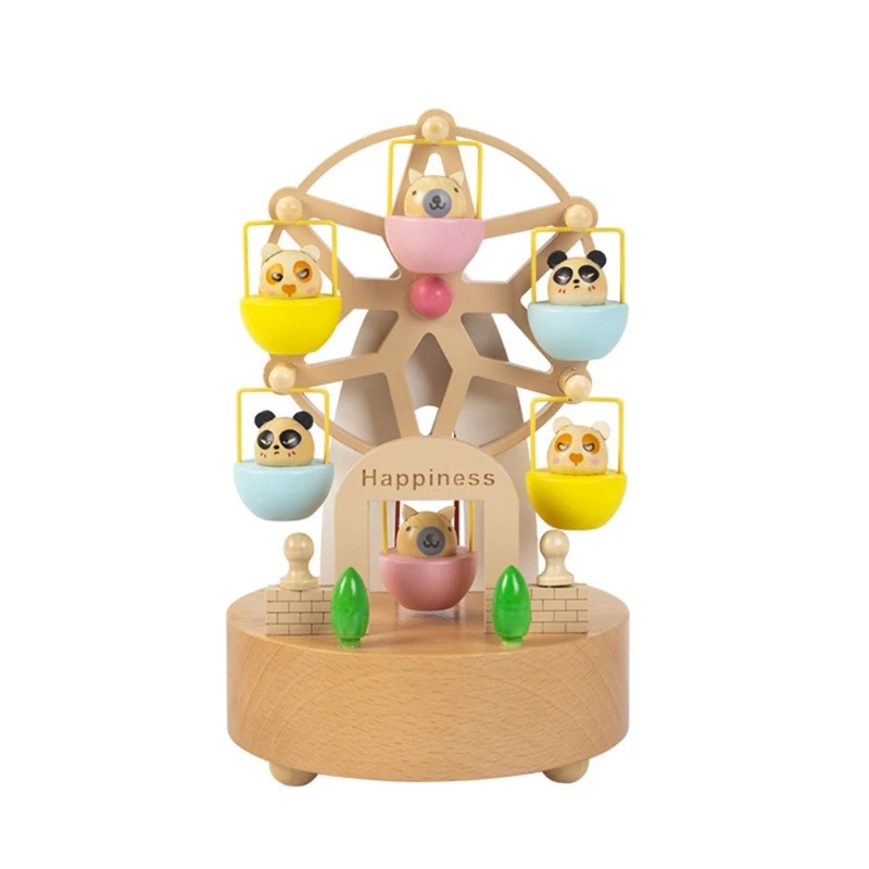

Wooden Ferris Wheel Music Box Ferris Wheel Windmill Music Box Wind Up