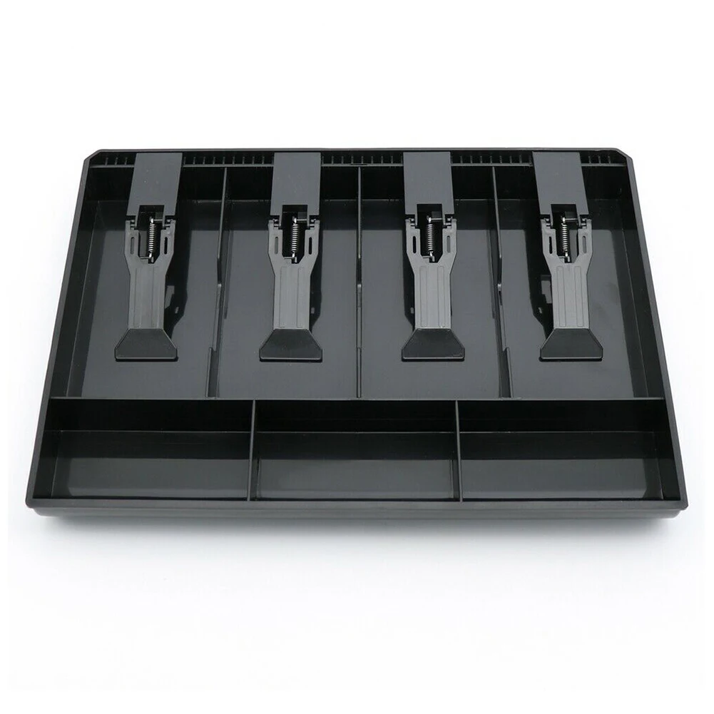 4 Grid Cash Register Coin Drawer Clip Hotel Supermarket Classify Organizer Storage Box