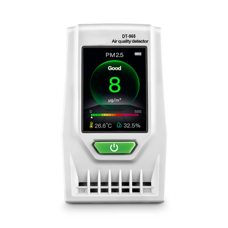 Dt968 Indoor Pm2.5 Air Quality Detector Real Time Monitoring Pm2.5