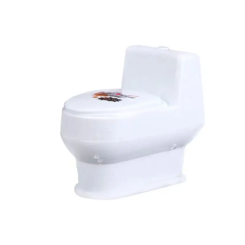 9cm Simulation Funny Toilet Water Gun Summer Toys Pvc Prank Decompression Tool Creative Gift Children Toys Water-stained Toilet