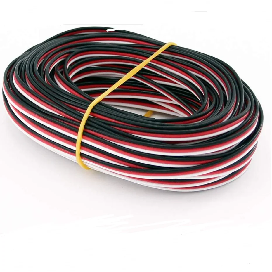 5 Meter 16 Fuß 26AWG/22AWG JR Futaba Servo-Verlängerungskabel Draht 30/60 Kabel Blei Erweiterte Verkabelung für RC-DIY-Zubehör – Detail 3