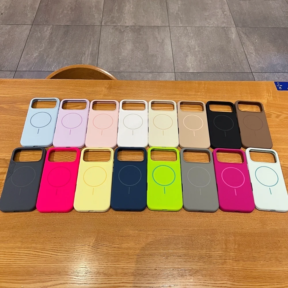 MagSafe Matte Liquid Silicone Candy Color Soft Ultra Slim Cover