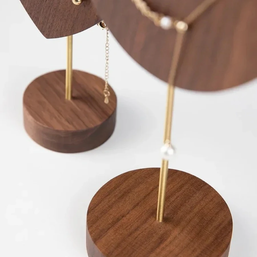 Luxurious Walnut Jewelry Display Stand