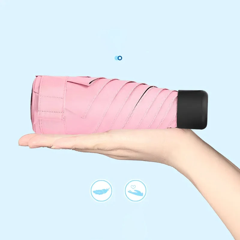 Compact Multi-Color Mini Umbrella - Portable, Durable, and High-Quality