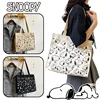 Snoopy Casual Canvas Women Bag Large Capacity Cartoon Print Shoulder Bag Fashion Female Tote Zipper Handbags Ladies Shopping Bag 1