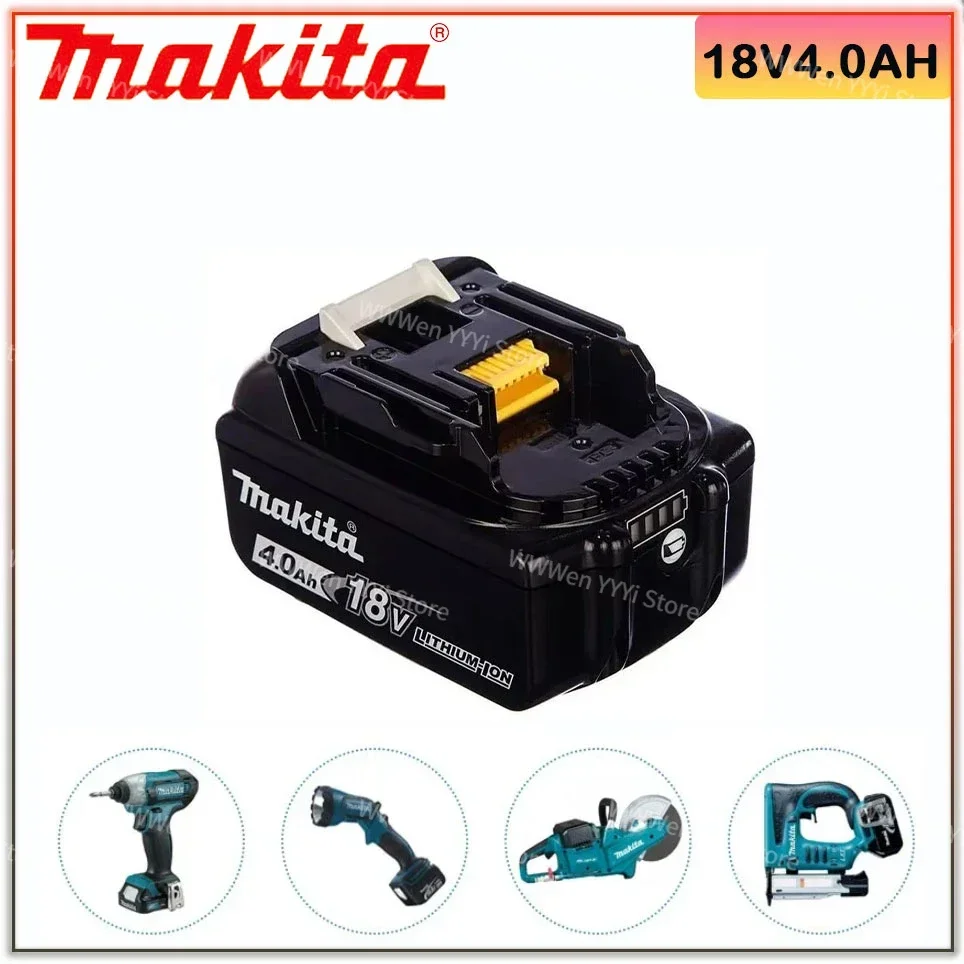 

Makita 100% original 18V Makita 4000mAh lithium-ion rechargeable power tool 18V replacement battery BL1860 BL1830 BL1850 BL1860B