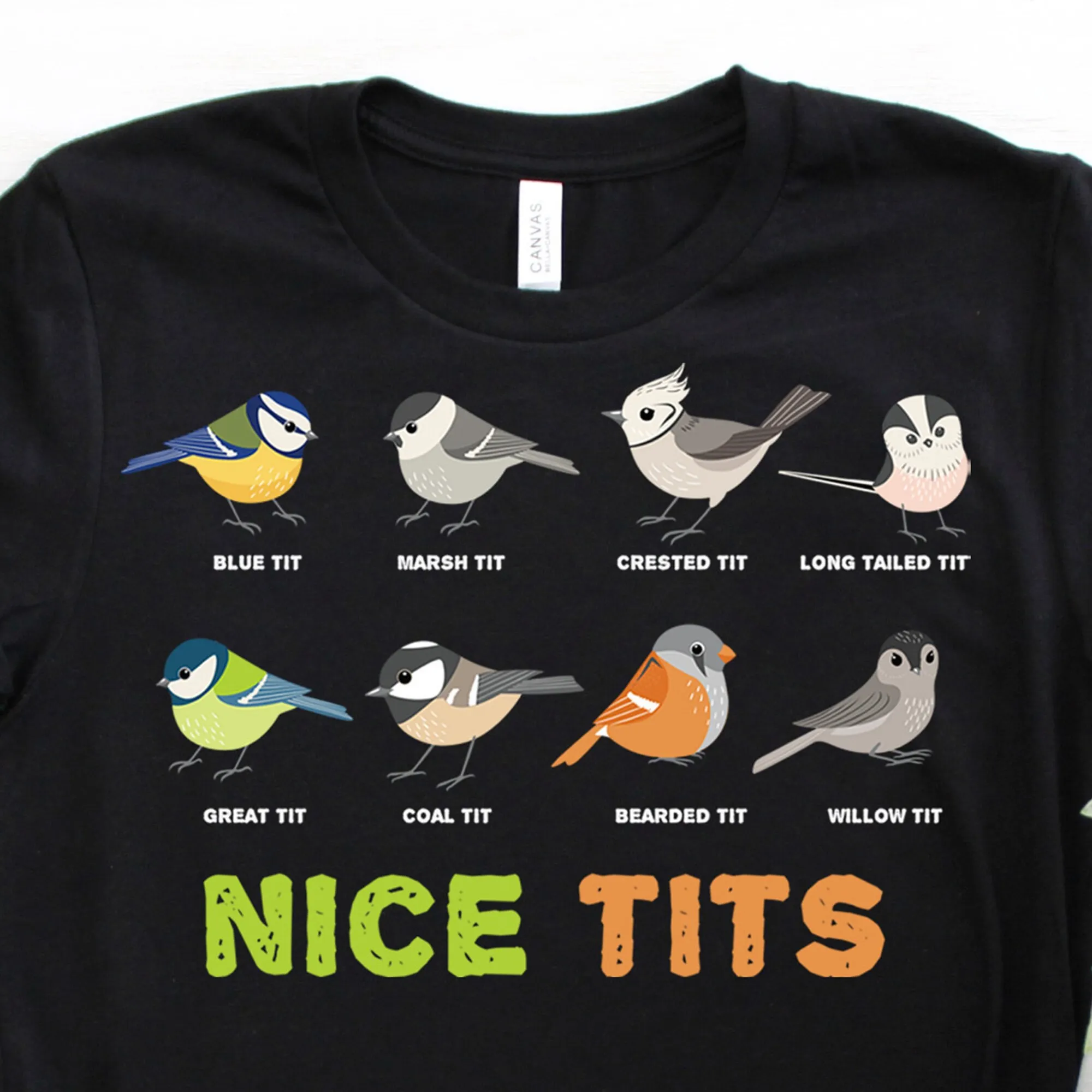 Belle Tette T Shirt Bird Nerd Watching Birdwatching Watcher S Birding Lover Ornithology Studio Tipo Di Razza Tit Birds
