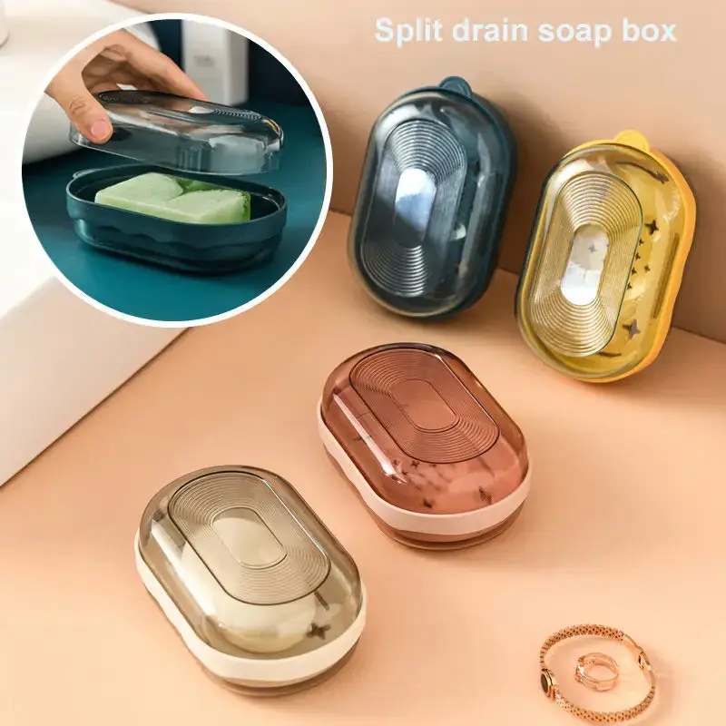 

Travel Waterproof Soap Dish Portable Soap Case Holder Quick Drying Sealed Soap Container Box Creative Home Bathroom Accessories