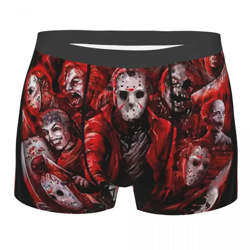 

Horror Movie Underpants Breathbale Panties Men's Underwear Sexy Shorts Boxer Briefs