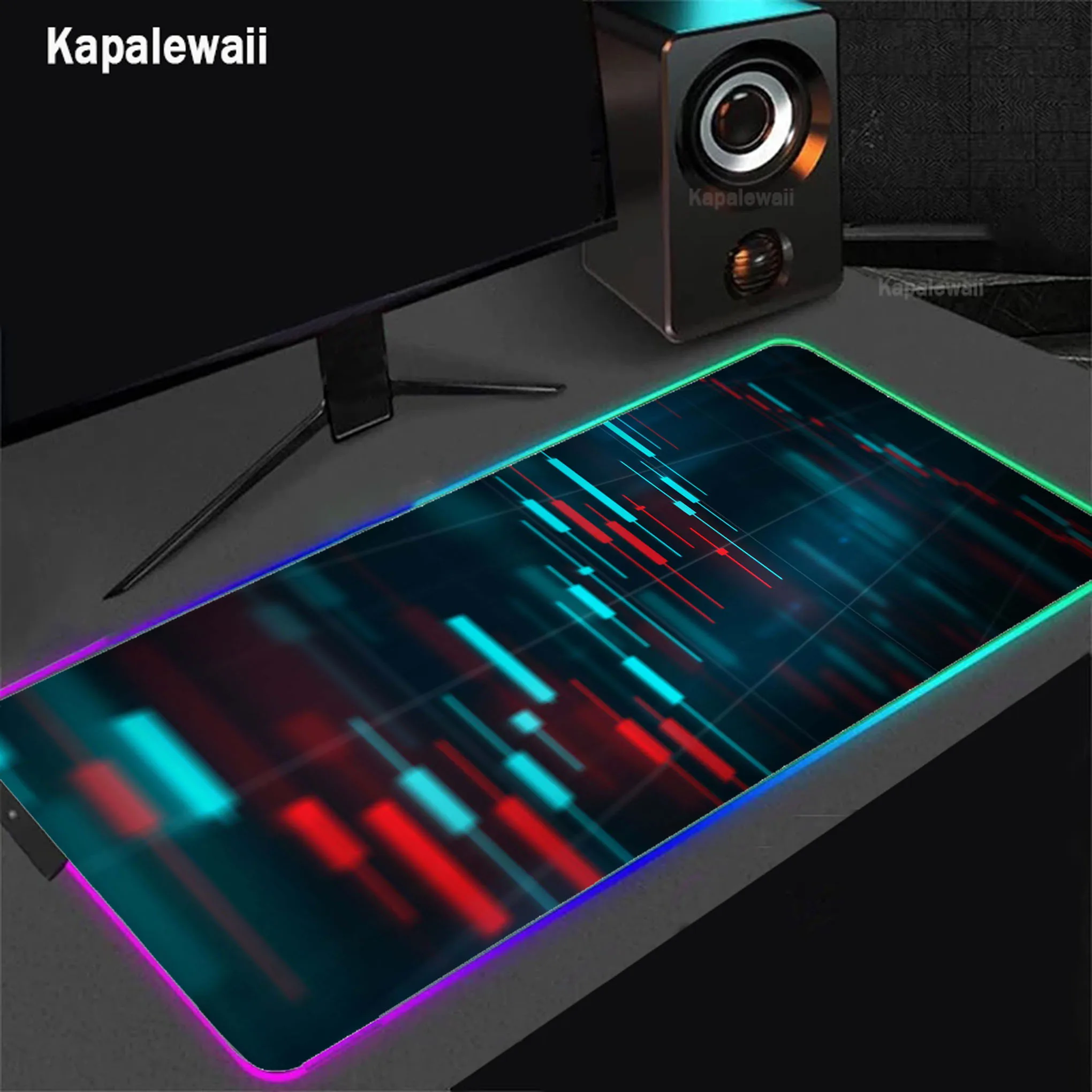 

Stock Market Chart Pattern RGB Gamer Mouse Pad Mousepads Locking Edge Mouse Mat Gaming Mousepad Keyboard Pads Tapis De Souris