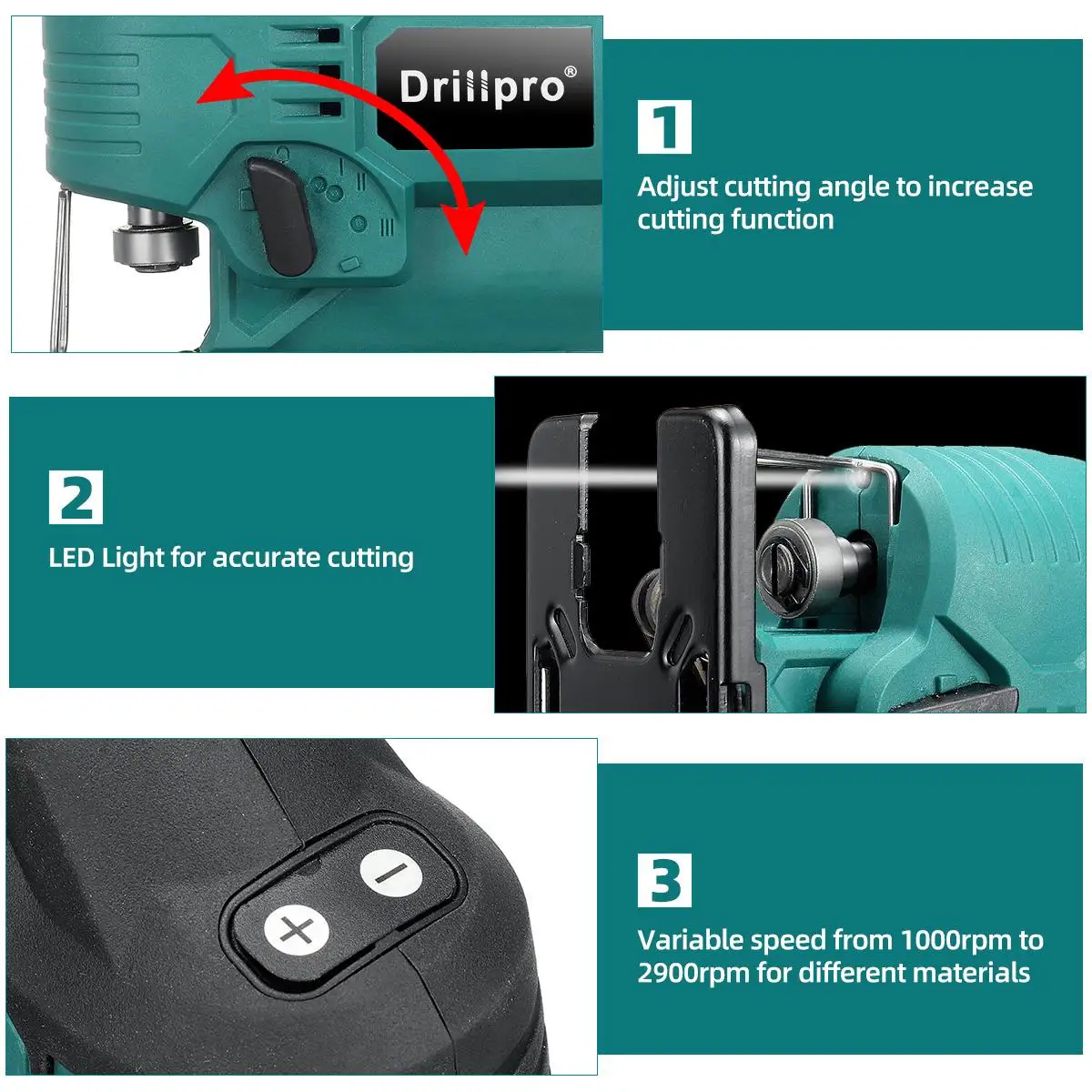 65mm 2900RPM 18V Brushless Jigsaw Electric Jig Saw Blade Adjustable Woodworking LED Power Tool for Makita 18V Battery Drillpro electric saw reciprocating saw cordless jigsaw mini electric saw