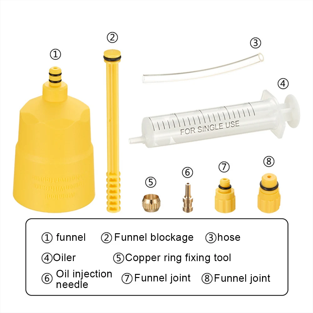 Bike Disc Brake Bleed Set Hydraulic Brake Bleed Tools Bike Brake Repair Tools Bicycle Brake Oil Change Tool Bike Accessories