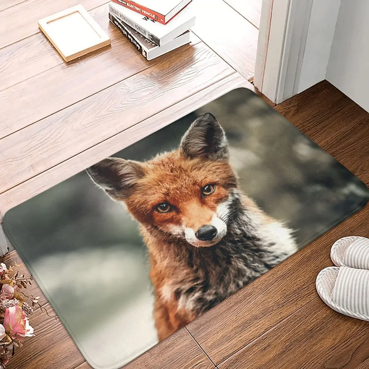 

Animals Cool Cute Bathroom Mat Red Fox Animal Rug Home Doormat Kitchen Carpet Decoration