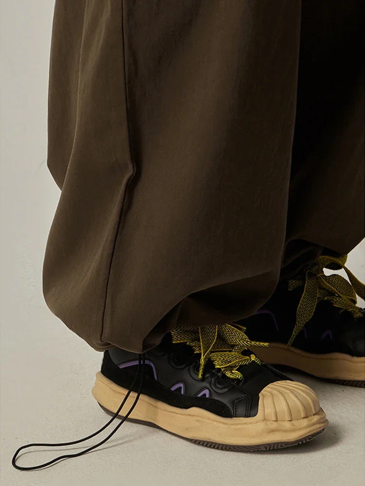 Wide Leg Pants Men Cargo Pants HOUZHOU Japanese Baggy Cargo Pants Men Oversize Wide Leg Trousers Male Loose Casual Streetwear Hip Hop Pocket Autumn