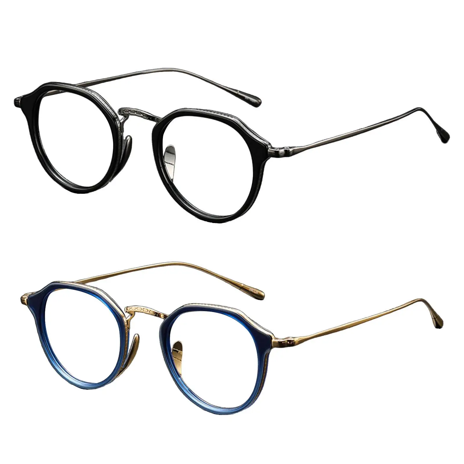 

Titanium Glasses Frames Oval Lightweight Full Rim Eyewear Frames for Women Men