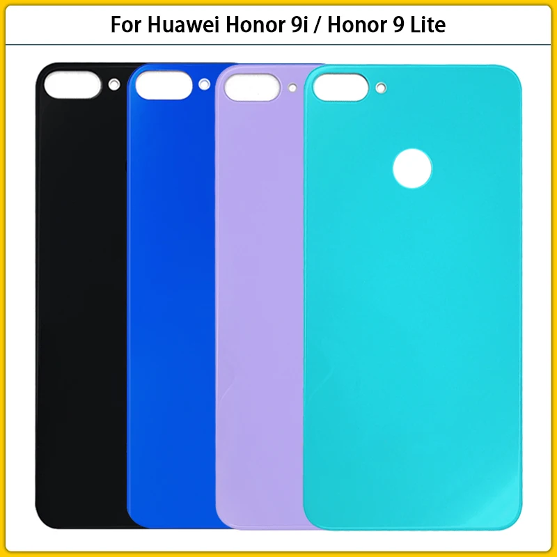 

Honor 9 Lite 9i Back Housing For Huawei Honor 9i Battery Back Cover Rear Door 3D Glass Panel Battery Housing Case Adhesive