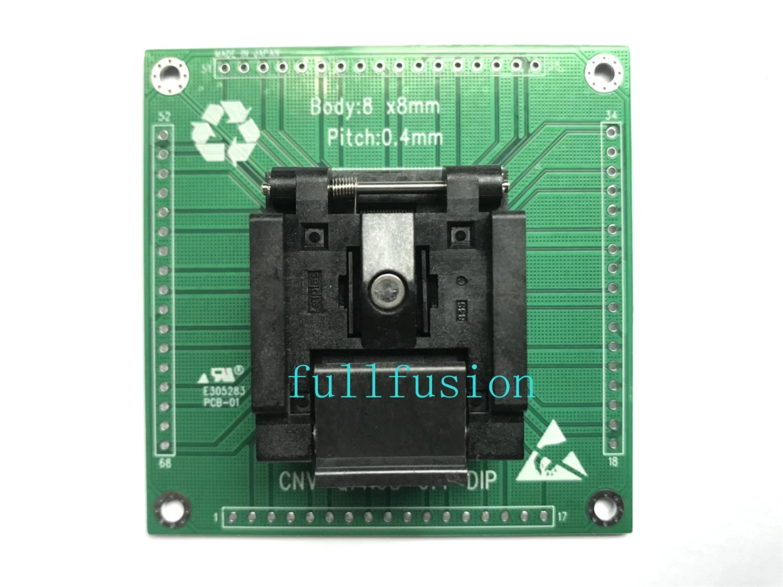 QFN68 TO DIP α׷  QFN-68BT-0.4-01 Enplas  , QFN68 0.4mm ġ Ű ũ 8x8mm