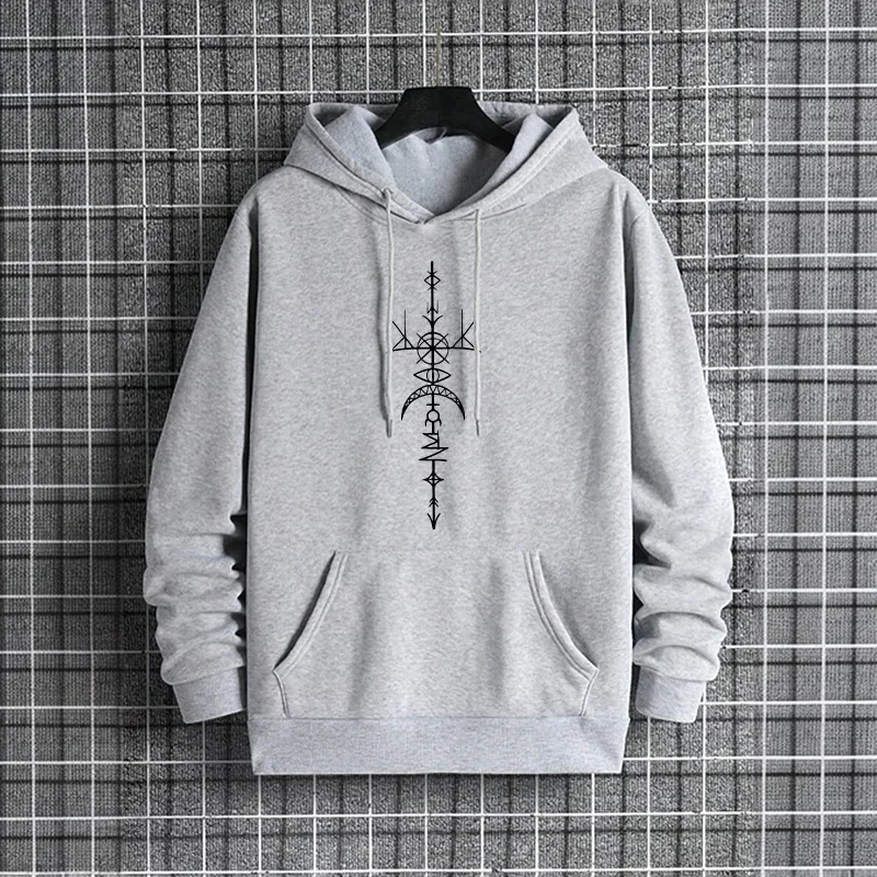 Mens Streetwear Hoodie Casual Fall Winter