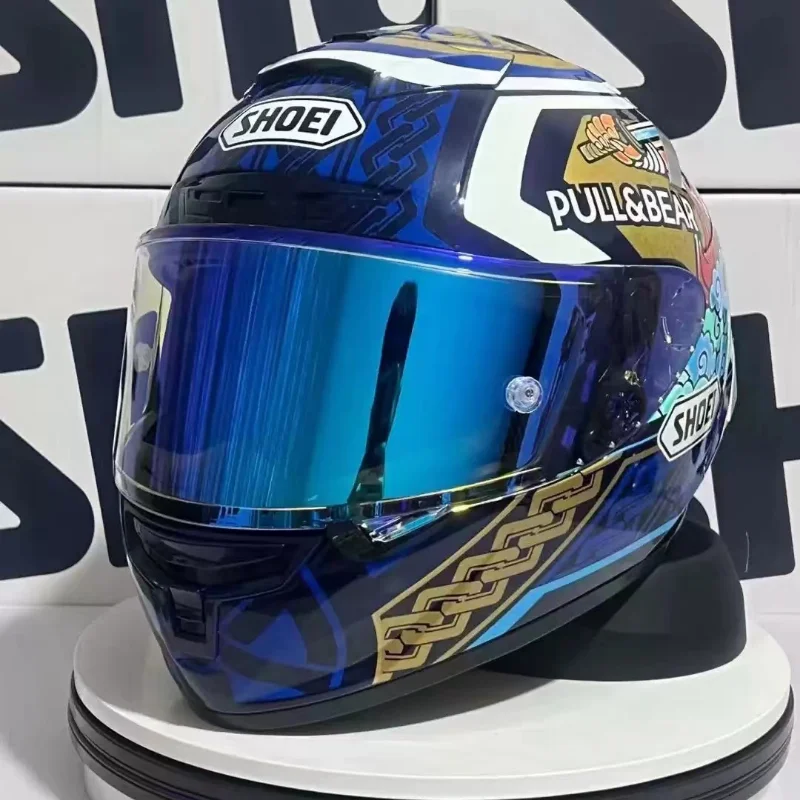 

SHOEI X14 Helmet X-Fourteen R1 60th Anniversary Edition Blue Cat Helmet Full Face Racing Motorcycle Helmet Casco De Motocicle