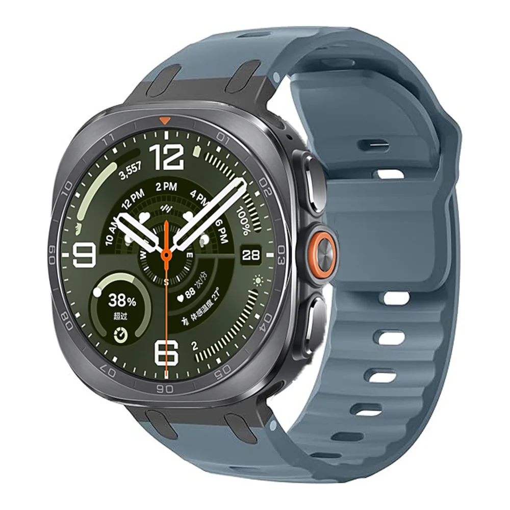 Metal and Silicone Sport Breathable Watch Band Bracelet