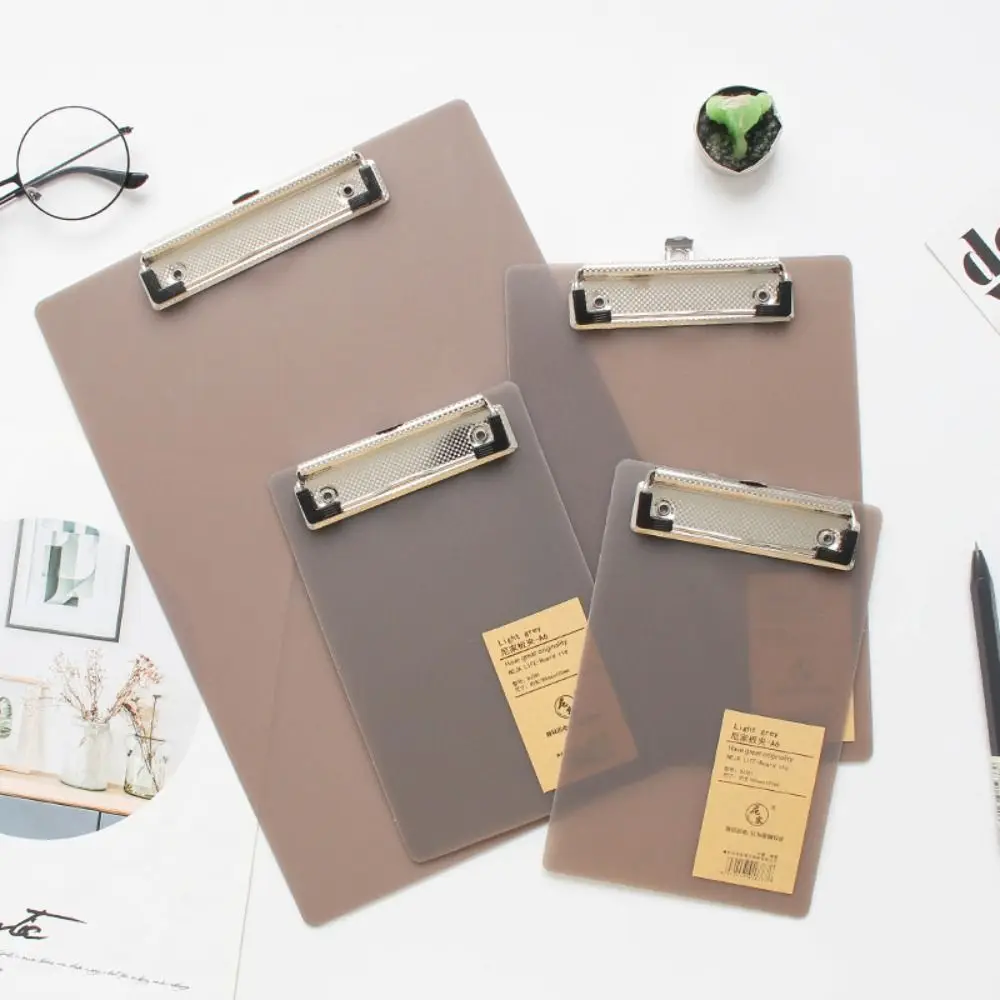 A4A5A6 File Folder Clipboard Writing Pad Memo Single Clip Board Test Paper Storage Organizer School Supplies Office Stationary writing clipboard transparent clipboard