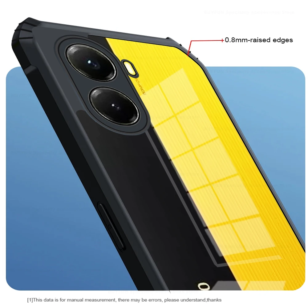 Transparent Acrylic Back Phone Cover | Shockproof Shells