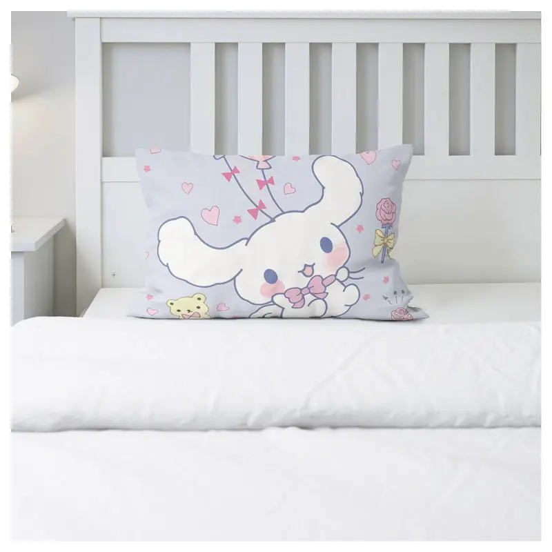 

Sanrio Kawaii Cinnamoroll Anime Pillowcase Cute Cartoon Student Dormitory Bedding Dirt Resistant Pillow Cover Lovely Toy for Kid