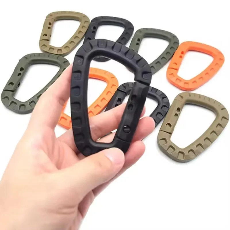 1/2/3/4 stücke Outdoor Bergsteigen Taktik Hängen Schnalle Bergsteigen Schnalle Nylon Bergsteigen Tasche Hängen Schlüssel D Schnalle