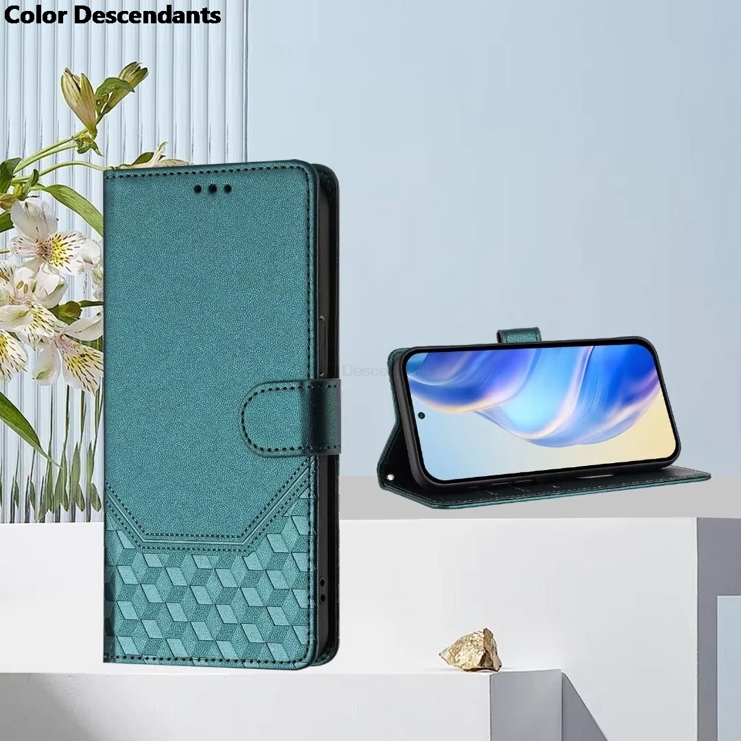 RFID Blocking Leather Flip Cover with Strap - Premium Shockproof Protective Card Holder Case