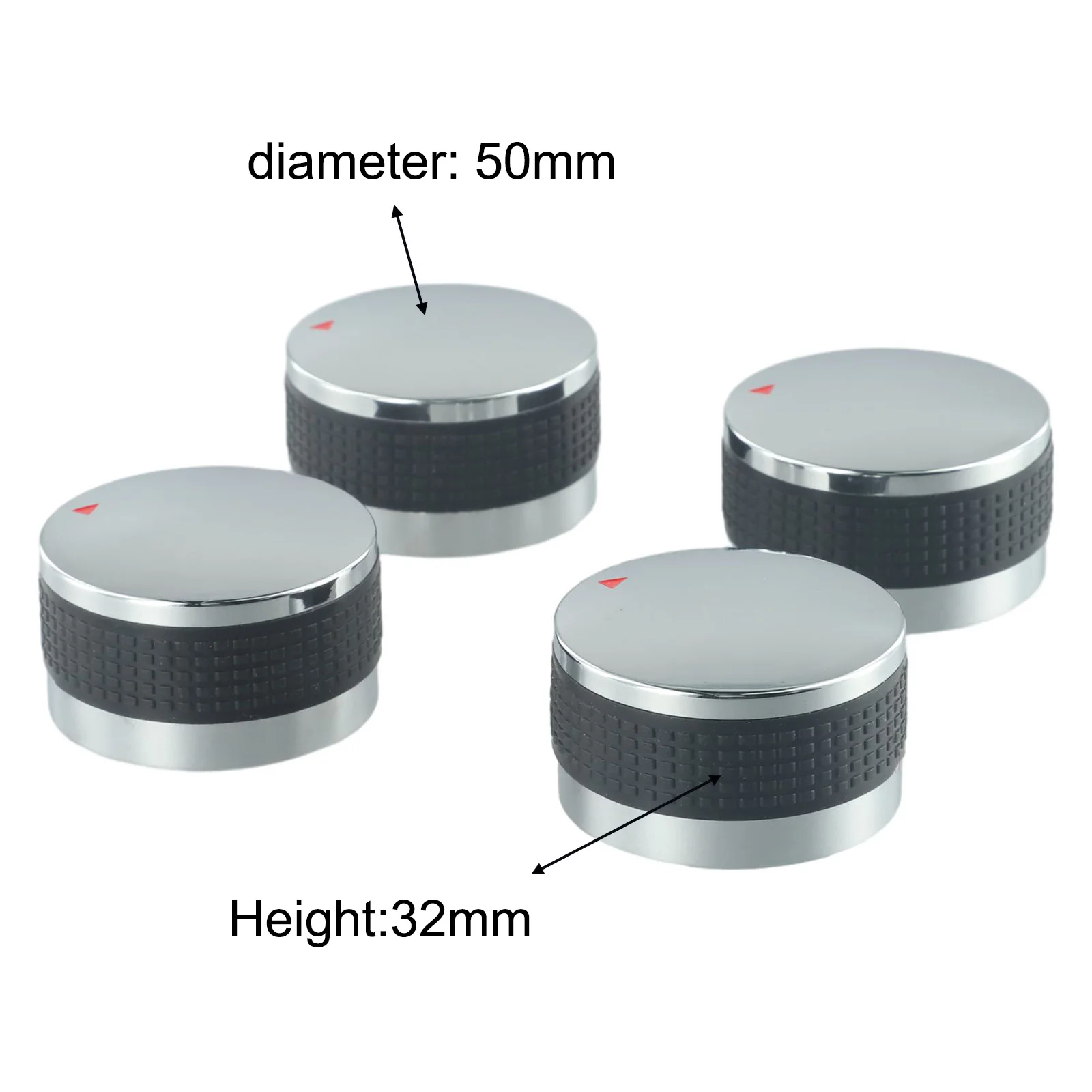 4 pcs Grill Control Knob 58mm 50mm Outdoor BBQ Gas Stove Switch Replacement Parts