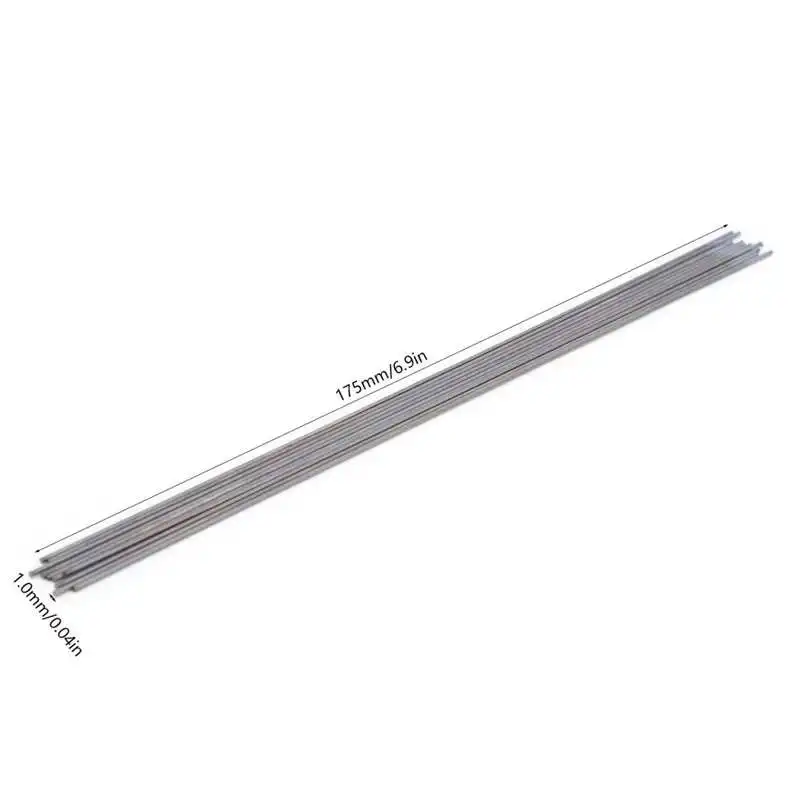 Tungsten Electrodes 10Pcs TIG Tungsten Electrode WC20 Needles For Argon Arc Welding Accessories 1.0 x 175mm Rod Tungsten Electrode