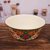 Multi-Size Handcrafted Enamel Cookware with Stainless Steel Rim All-Stovetop Compatible & Healthy for Family Cooking Bowls Plate 1