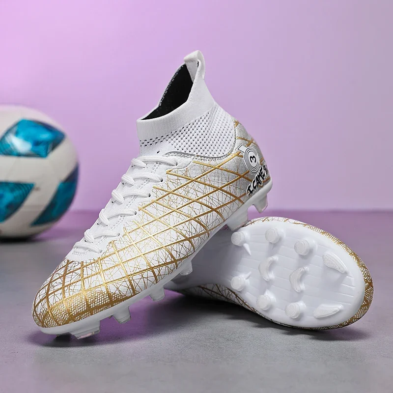 Herr Fotboll Barn Långa Spikes Sports Society Stövlar Flerfärgad Träningsmatch Sneakers Klossar Fotbollsskor_voghion.com