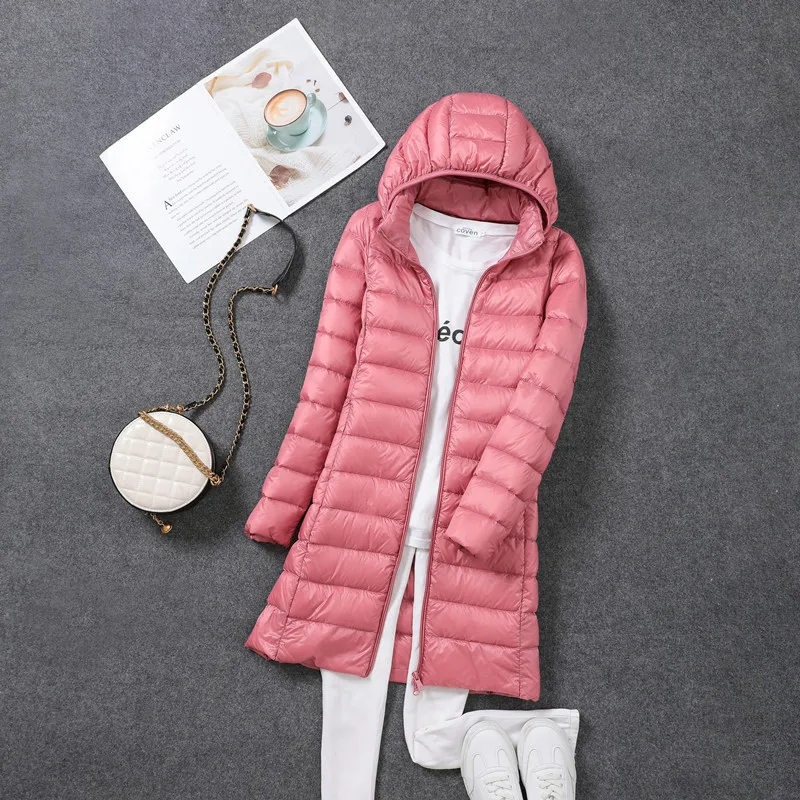 Women Ultra Light Down Jacket Coat Autumn Winter