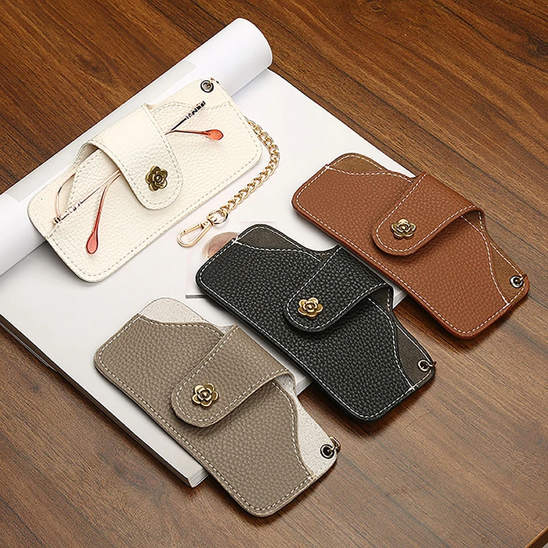 

1Pc Creative Serpentine Sunglasses Cases Solid Color Sunglasses Bag Glasses Protective Sleeve PU Leather Glasses Case