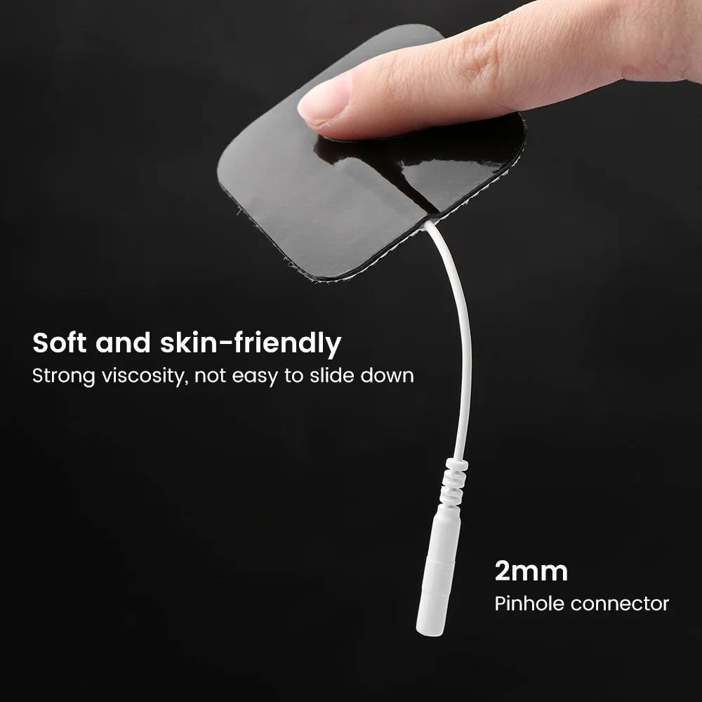 4*4cm Tens Electrodes Pads Physiotherapy Accessories Non-woven Fabric Self Adhesive Replacement Patch For EMS Electric Massager