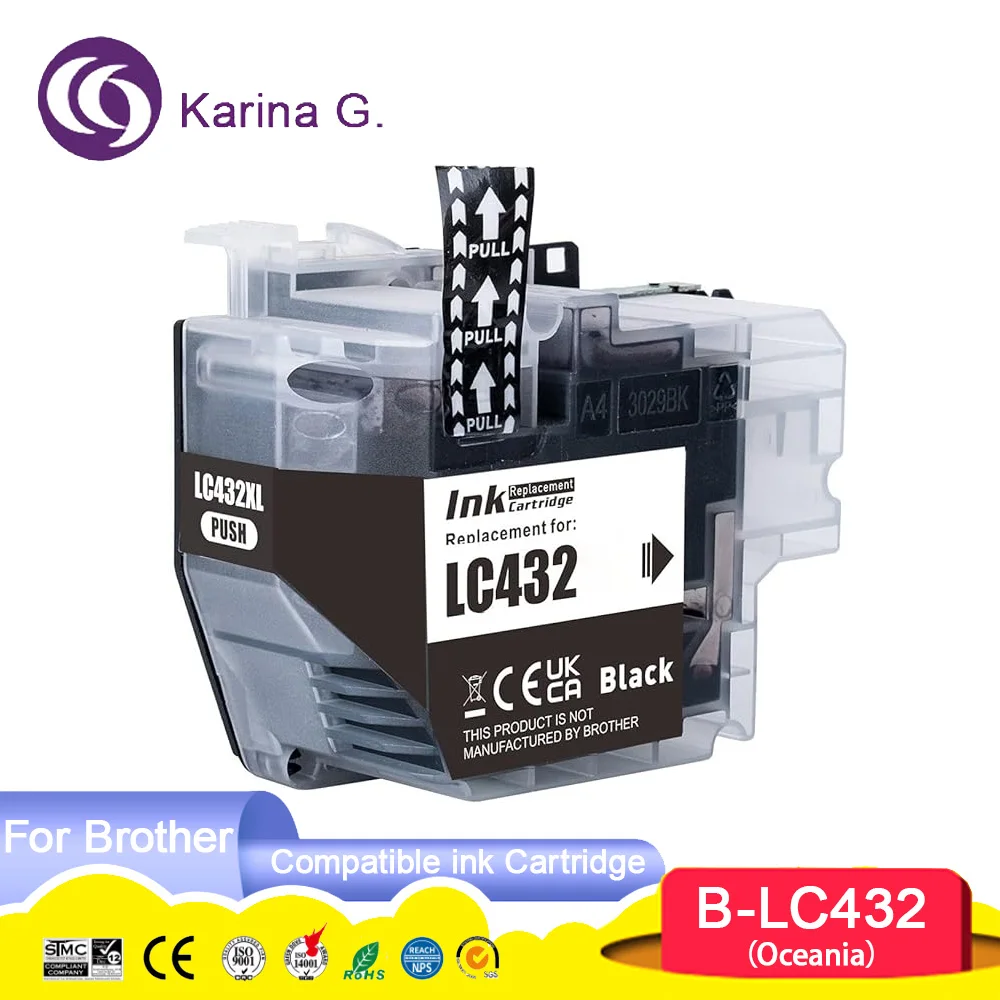 Standard capacity LC432 432 LC 432 Compatible Ink Cartridge For  MFC-J5340DW/J57