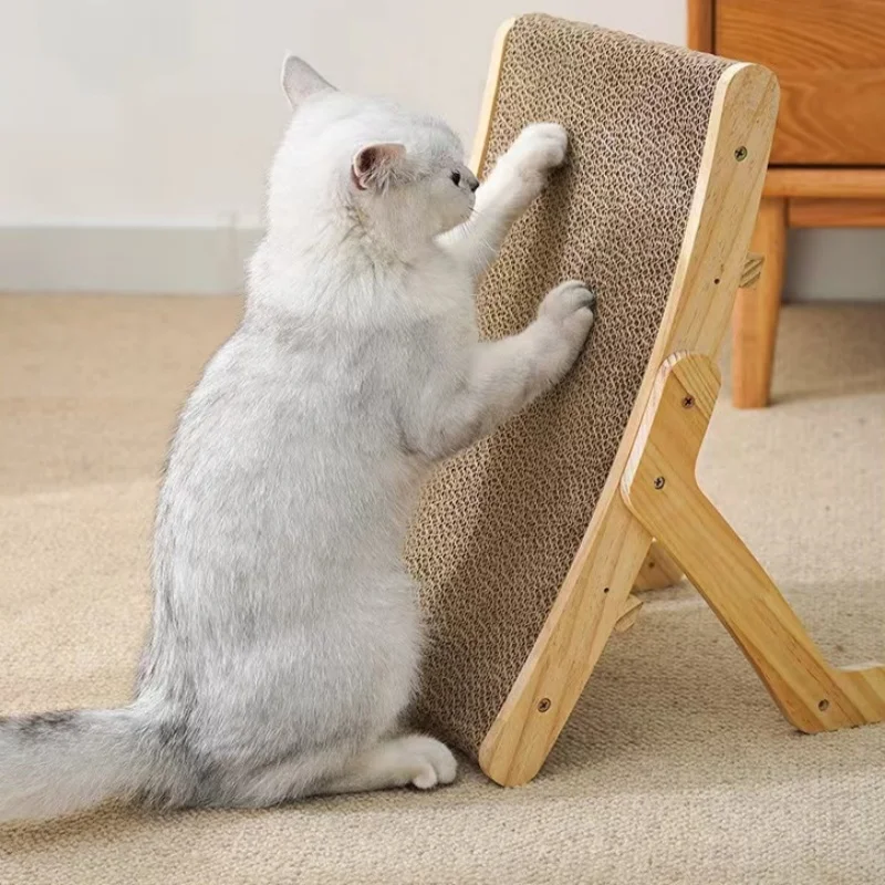 Scratch Board Diy Scratching Post Cardboard Wooden Cat Scratcher