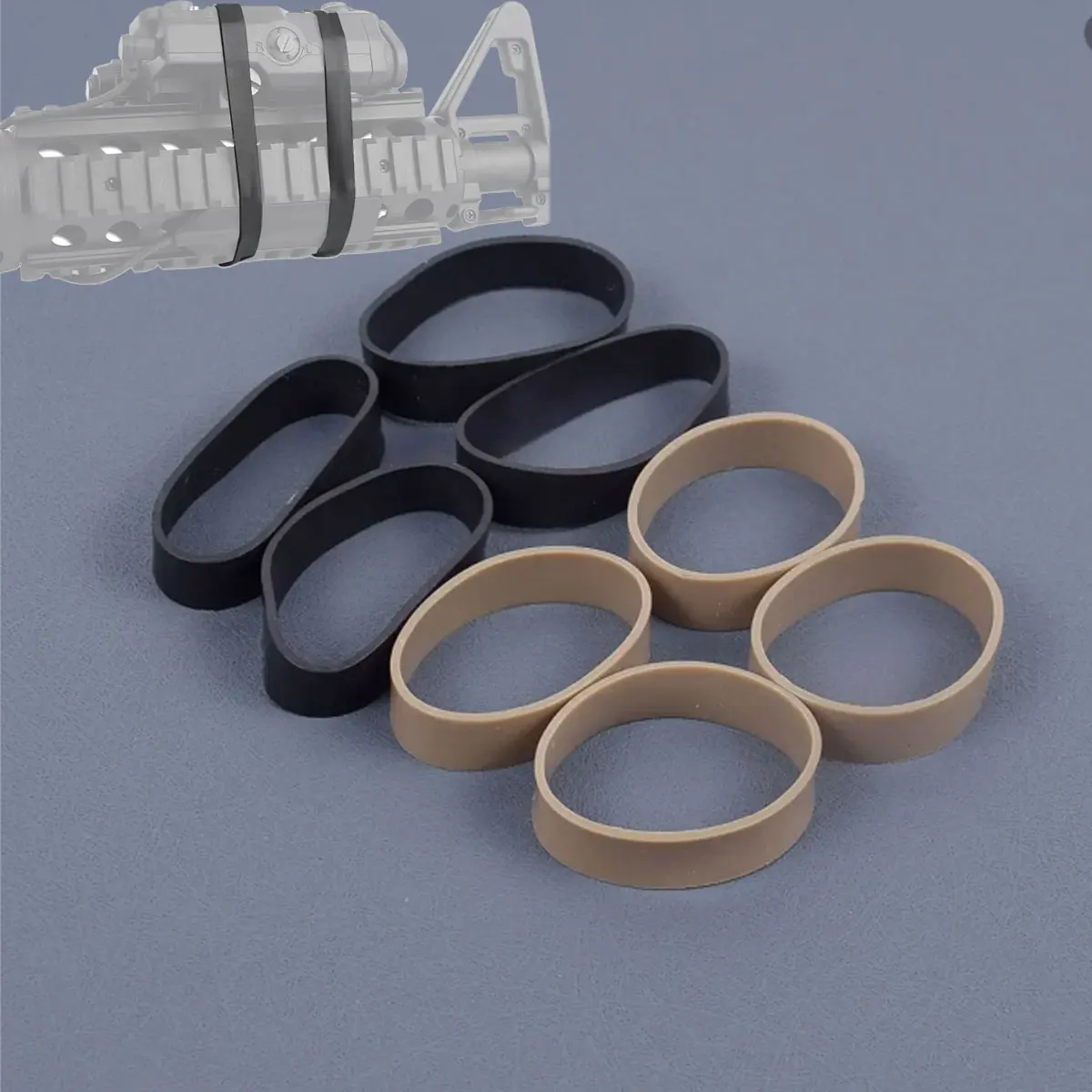 Tactical Airsoft High Strength Elastic Rubber Ring Hunting Rilfe Rubber Band For DBAL A2 PEQ15 Flashlight Laser Sight 4pcs/lot