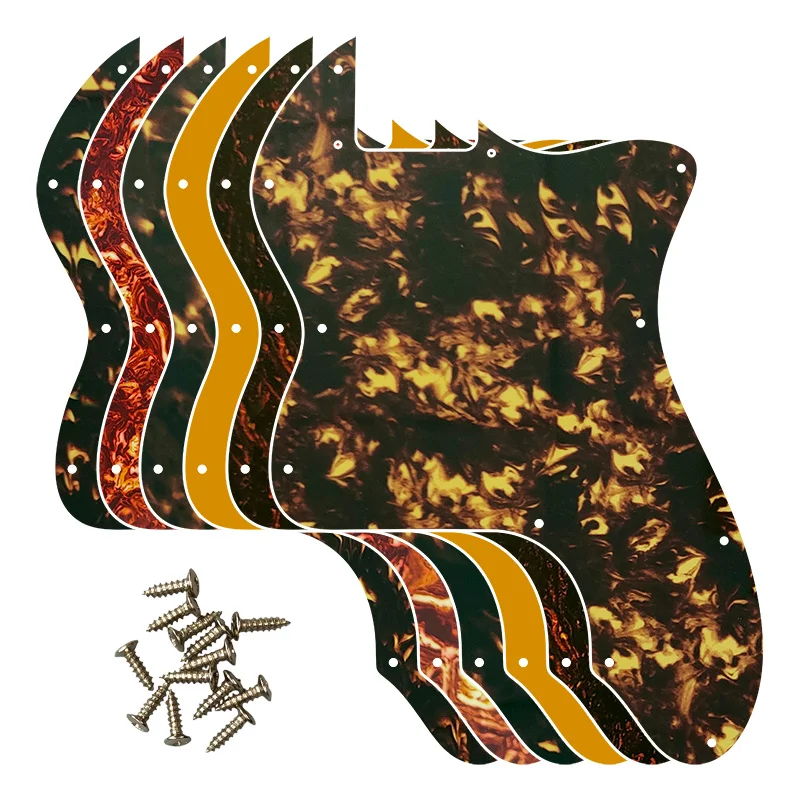 Xinyue Parti Di Chitarra Per Us Fd Serie Classica Fai-Da-Te '72 Thinline Tele Telecaster Chitarra Battipenna Piastra Antigraffio Vuota Modello Fiamma