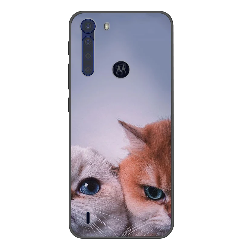 Fashionable Cool Soft Silicone Cover for Motorola One Fusion+ Phone